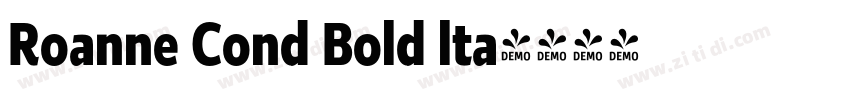 Roanne Cond Bold lta字体转换